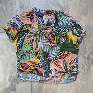 Cynthia Rowley 100% Linen Boxy Button Down (women's S)